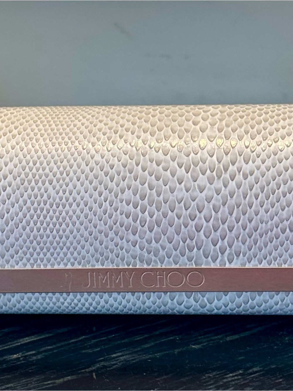 Authentic JIMMY CHOO Large Sunglasses Case with Original Lense Cleaner Cloth!!